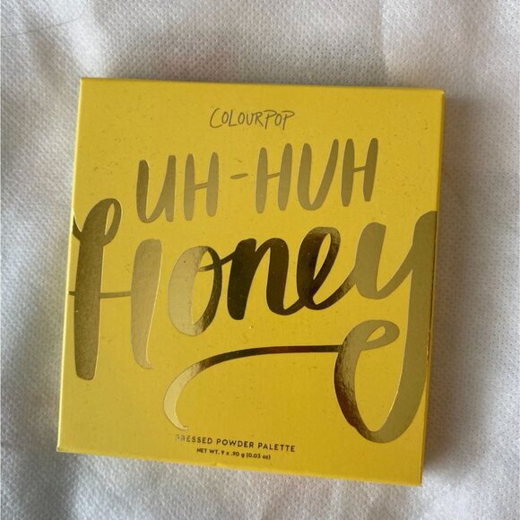 NEW Colourpop Uh-Huh Honey Pressed Powder Eyeshadow Palette Yellow Brown Gold Sh - Picture 1 of 5